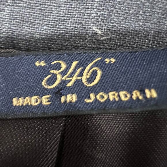 Brooks Brothers 346 Men's Sports Jacket Wool Grey Pinstripe Size‎ 42R - Picture 4 of 11